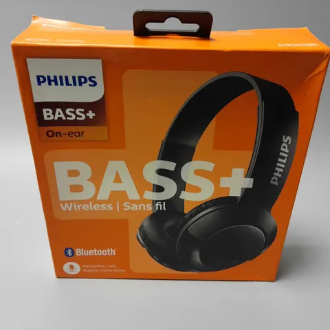 BOXED AND SEALED PHILIPS BASS+ SUPRA-AURAL HEADPHONES