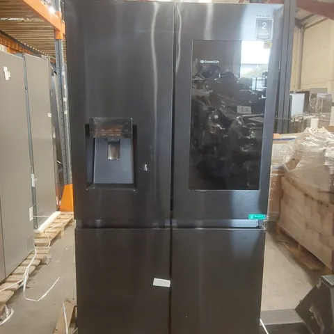 HISENSE PUREFLAT ECLIPSE RQ760N4IFE PLUMBED TOTAL NO FROST MULTI-DOOR AMERICAN FRIDGE FREEZER - BLACK - E RATED