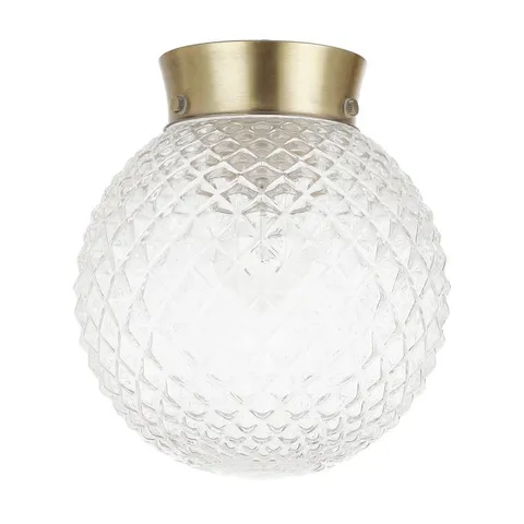 BOXED KRONBERG GLASS SEMI FLUSH MOUNT