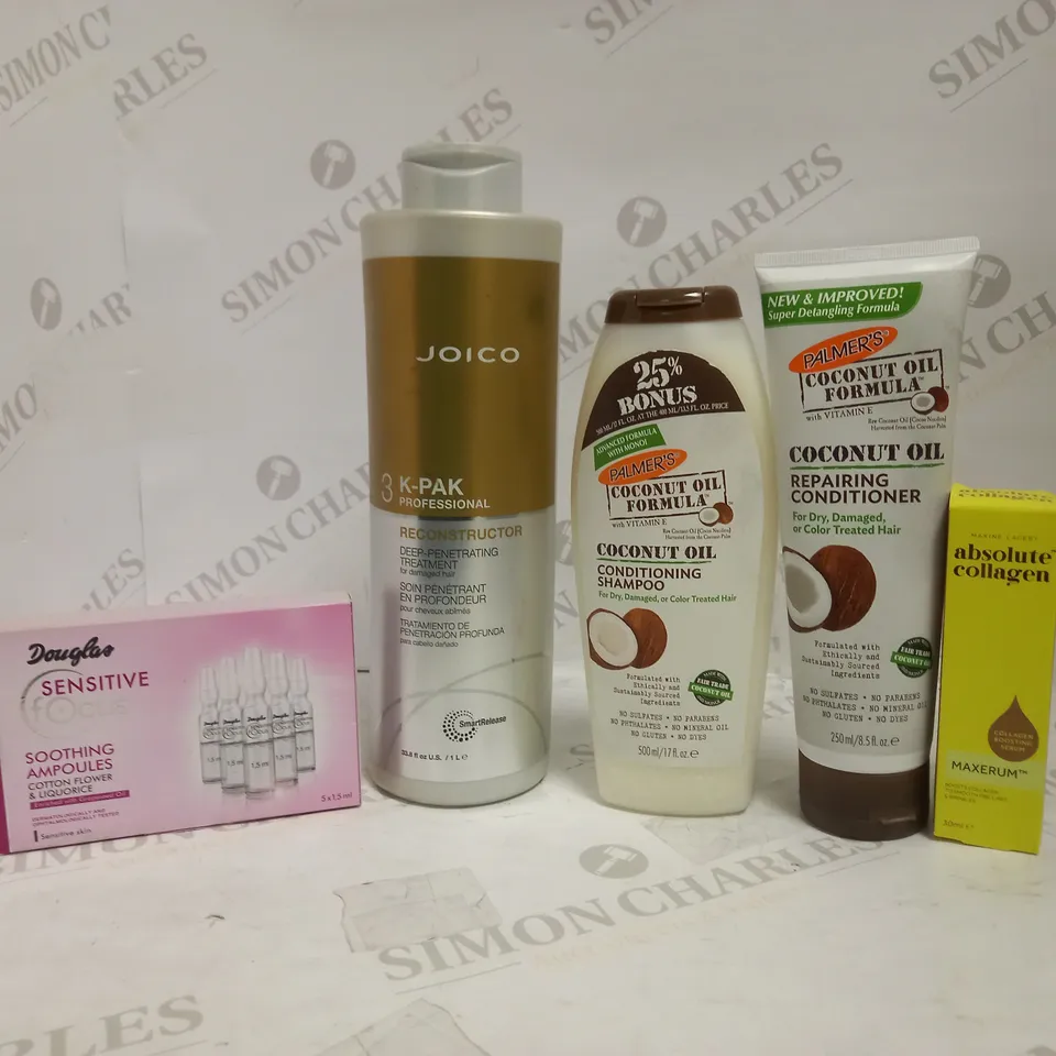 LOT OF APPROXIMATELY 15 ASSORTED HEALTH & BEAUTY ITEMS, TO INCLUDE PALMER'S, JOICO, MAXINE LACEBY, ETC