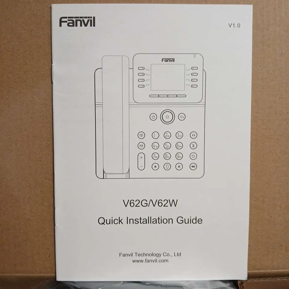 FANVIL V62G/V62W IP DESK PHONE – OFFICE PHONE, BOXED