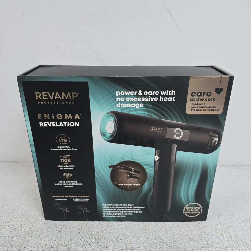 BOXED REVAMP ENIGMA REVELATION HAIR DRYER
