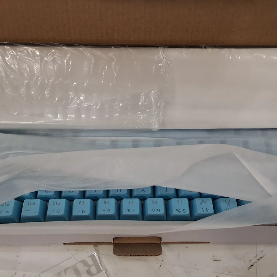 BOXED ZIYOULANG T60 MECHANICAL RGB BACKLIGHT KEYBOARD IN BLUE - UK LAYOUT