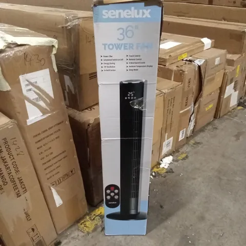 BOXED SENELUX 36" TOWER FAN - BLACK