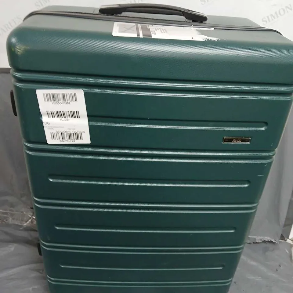 ROCK LUGGAGE LISBON SMALL SUITCASE GREEN RRP £65