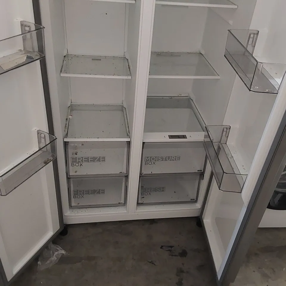 MIDEA MDRS619FGF46 83.5CM 80/20 FROST FREE AMERICAN FRIDGE FREEZER - STAINLESS STEEL