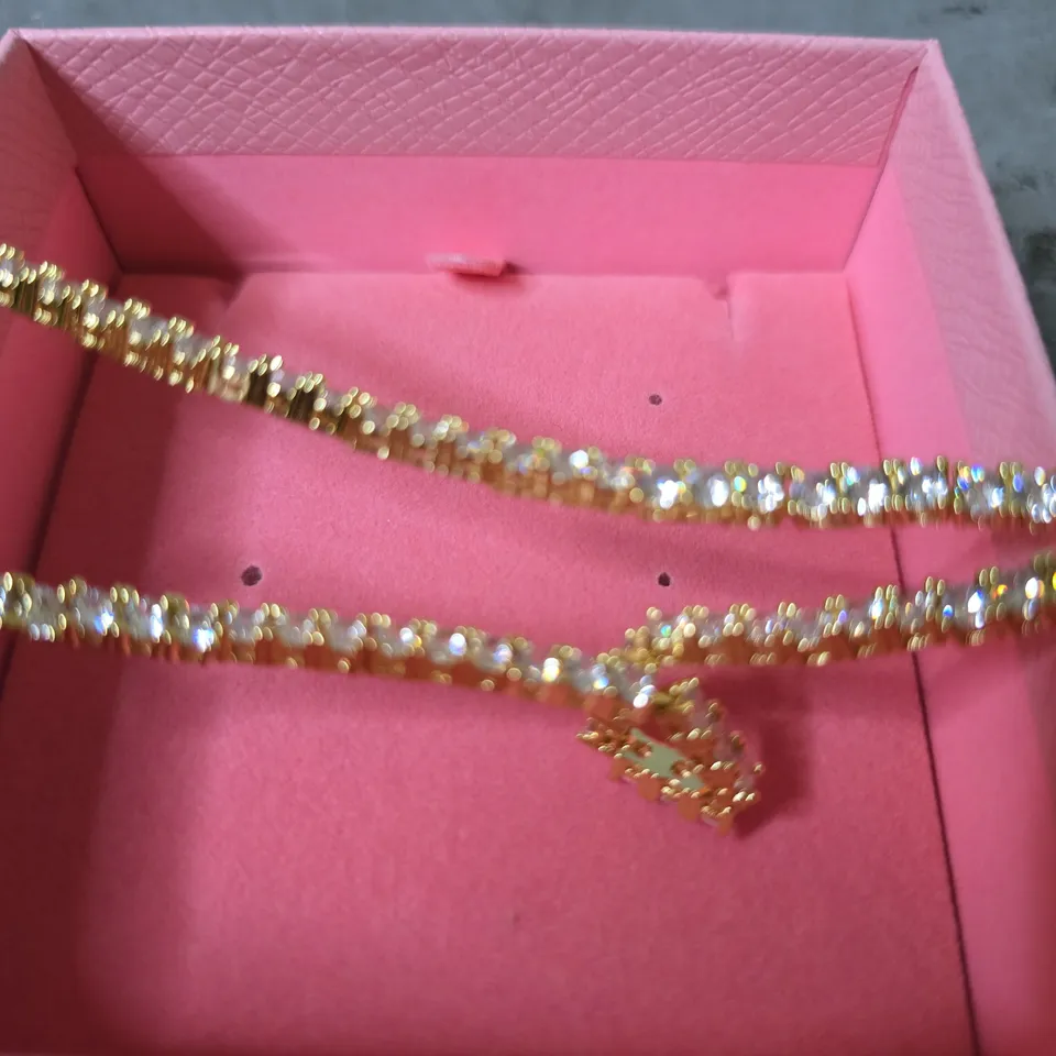 BOXED SWAROVSKI GOLDEN CLIP CHOKER 