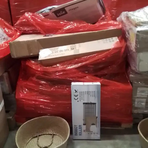 PALLET OF ASSORTED HOUSEHOLD GOODS AND PRODUCTS TO INCLUDE;INSECT KILLER MACHINE,GIFT BASKET