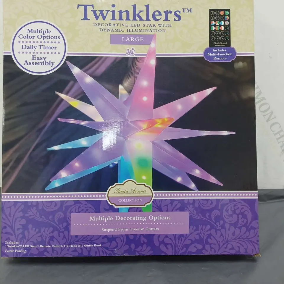 BOXED PACIFIC ACCENTS STAR BURST LIGHT