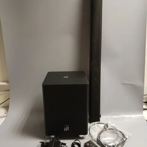 MAJORITY K2 BLUETOOTH SOUNDBAR AND SUBWOOFER REMOTE INCLUDED