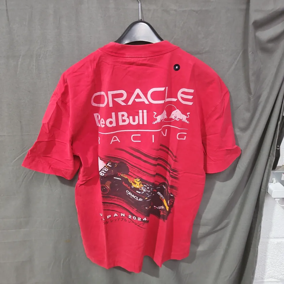 HOLLISTER X ORACLE RED BULL RACING T‑SHIRT – RED, MEN’S, SIZE M