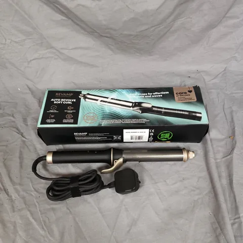 REVAMP SOFT CURL AUTO REVOLVE CERAMIC ROTATING CURLING TONG