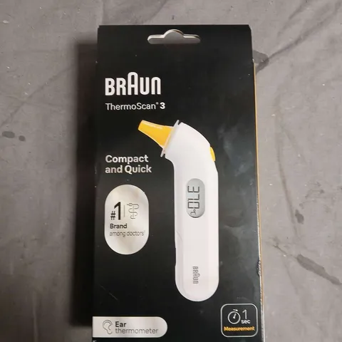 SEALED BRAUN THERMOSCAN 3 EAR THERMOMETER
