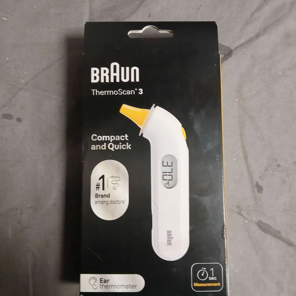 SEALED BRAUN THERMOSCAN 3 EAR THERMOMETER 