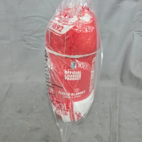 BAGGED LIVERPOOL FC OFFICIALLY LICENSED FLEECE BLANKET (100X150CM)