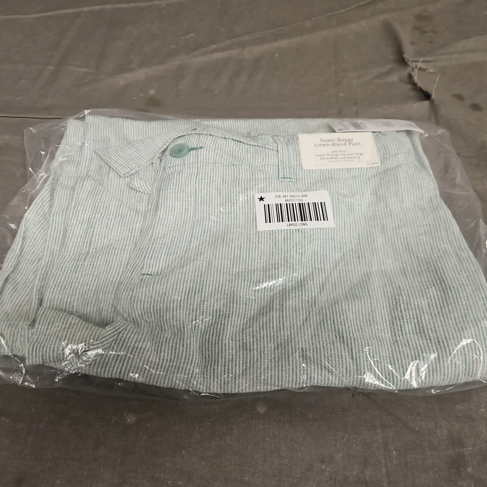 SEALED HOLLISTER SUPER BAGGY LINEN-BLEND PANT - LARGE LONG 