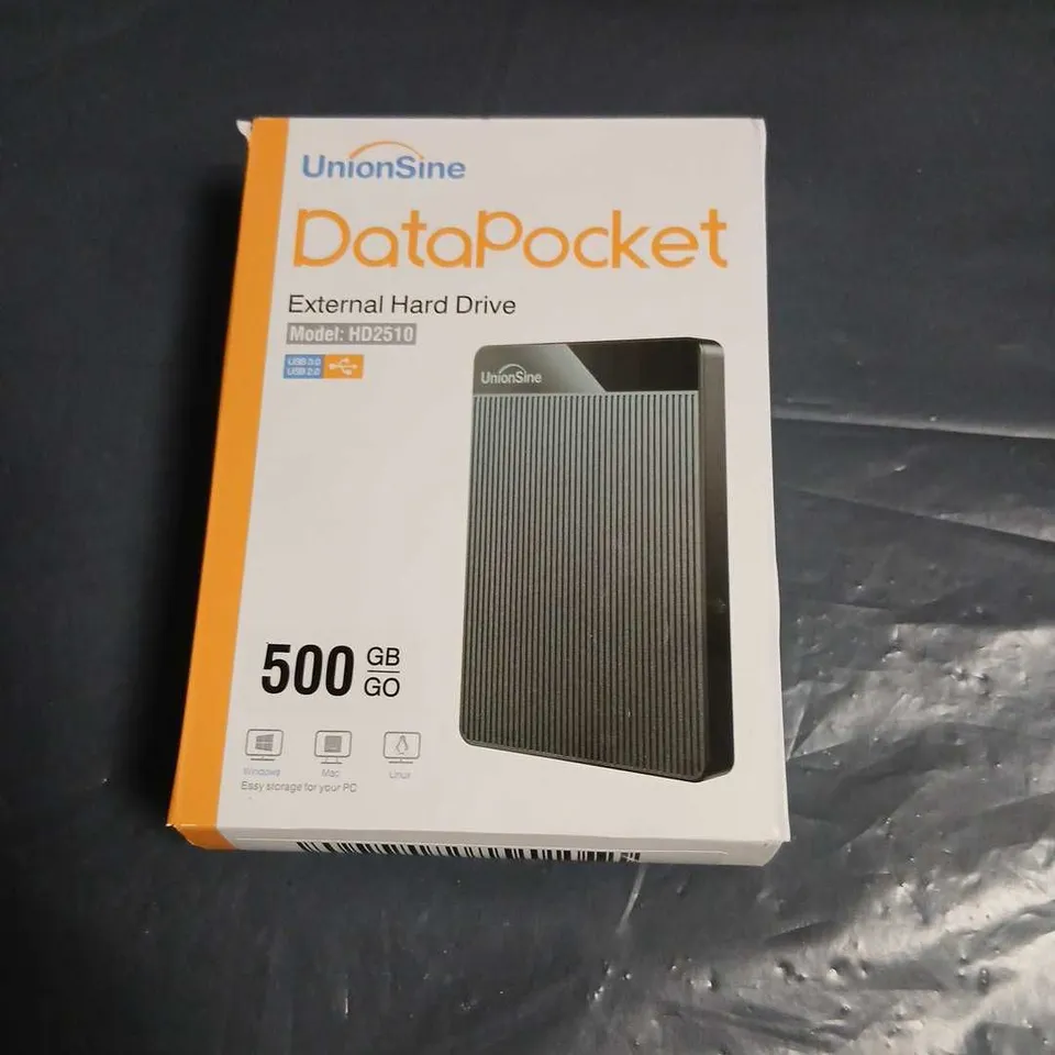 UNIONSINE DATAPOCKET EXTERNAL HARD DRIVE 500GB – HD2510 (BOXED)