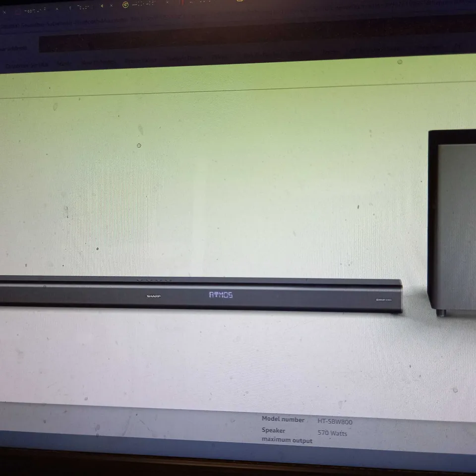 SHARP HT-SBW800 570W 5.1.2 DOLBY ATMOS SOUNDBAR
