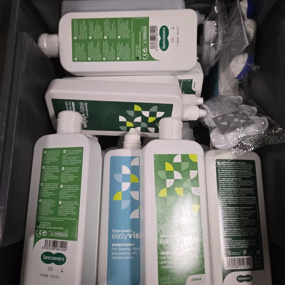 APPROXIMATELY 25 ASSORTED CONTACT LENS SOLUTION PRODUCTS - COLLECTION ONLY 