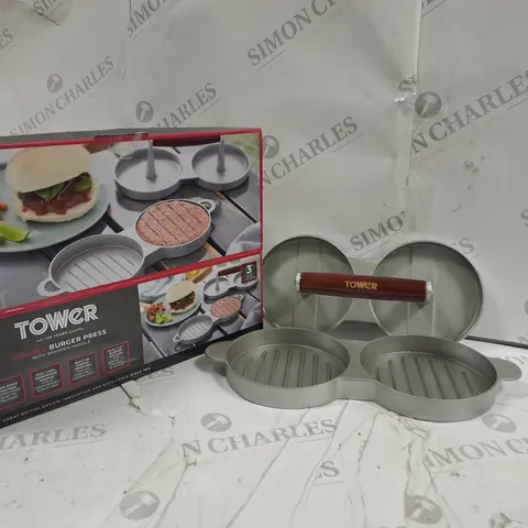 BOXED TOWER DOUBLE BURGER PRESS