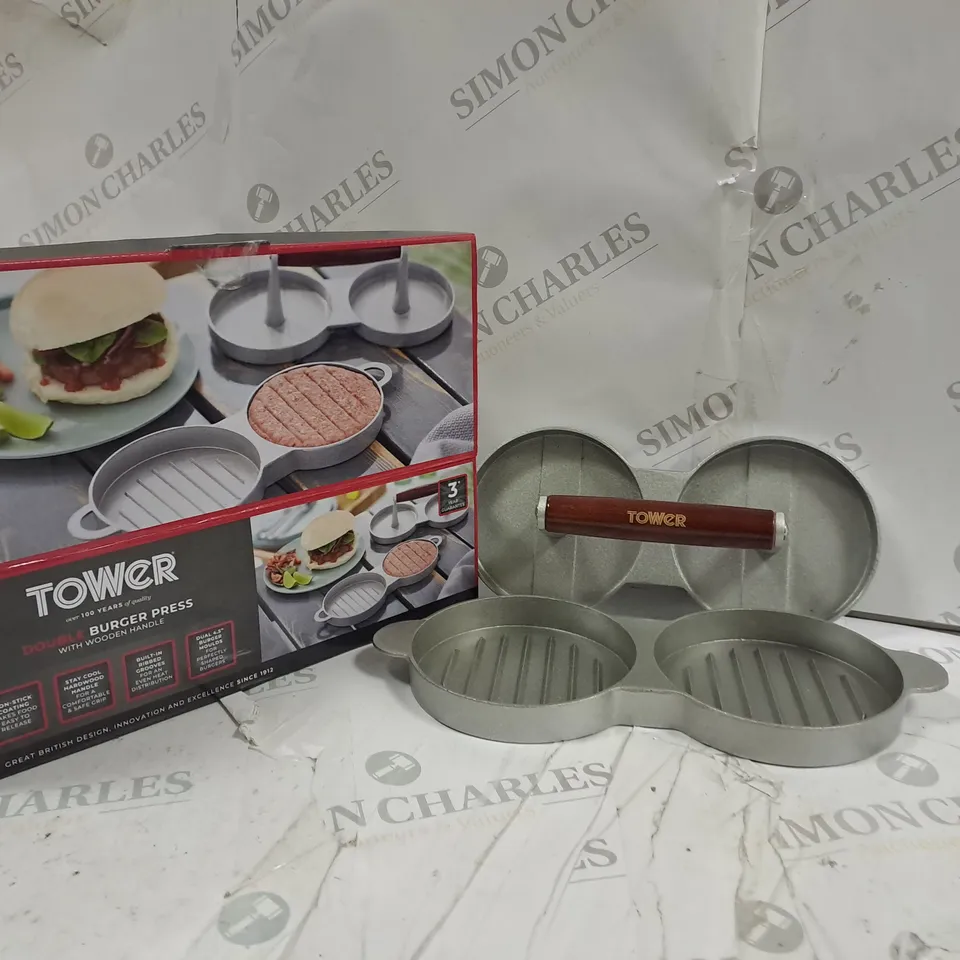 BOXED TOWER DOUBLE BURGER PRESS