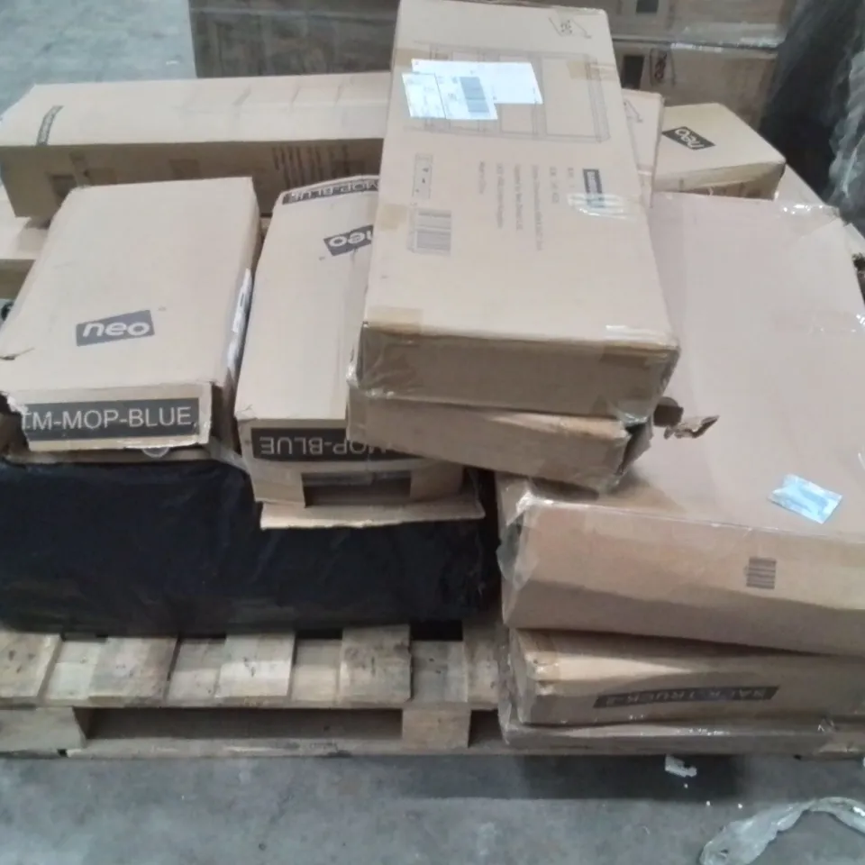 PALLET CONTAINING VARIOUS ASSORTED CUSTOMER RETURNS.
