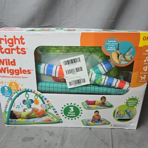 BRIGHT STARTS WILD WIGGLES FOLDAWAY ACTIVITY GYM – 3 WAYS TO PLAY BABY GYM