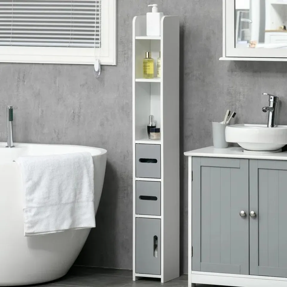 BOXED FREESTANDING BATHROOM STORAGE FURNITURE