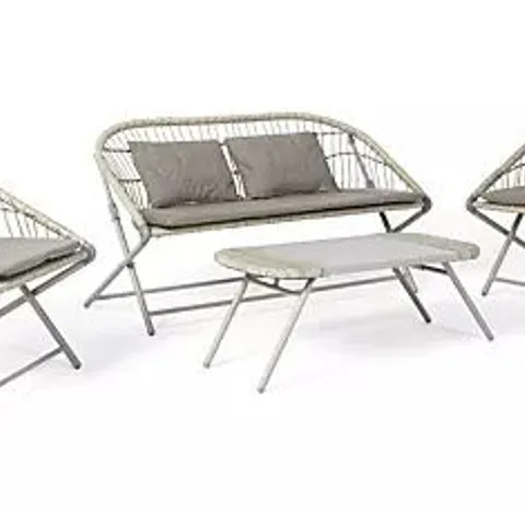 BOXED INNOVATORS HOLLY CONVERSATION SET TAUPE