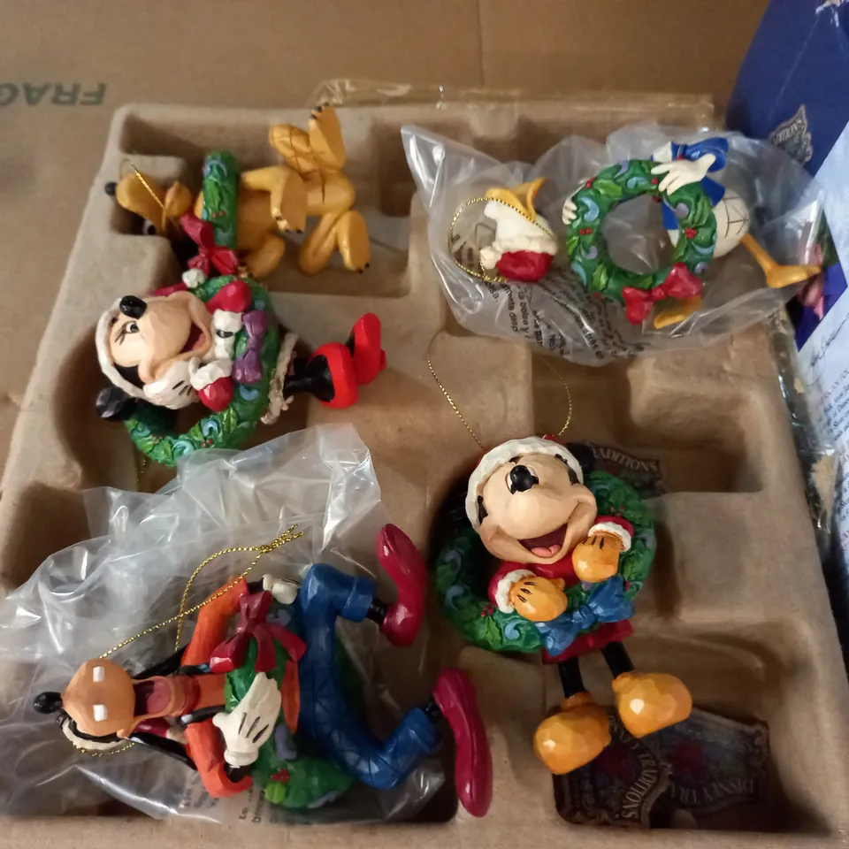 DISNEY TRADITIONS HOLIDAY ORNAMENT SET - 5-PIECE