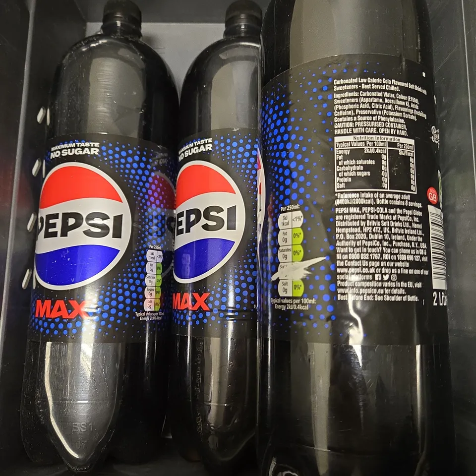 TOTE OF 4 PEPSI MAX 2L 