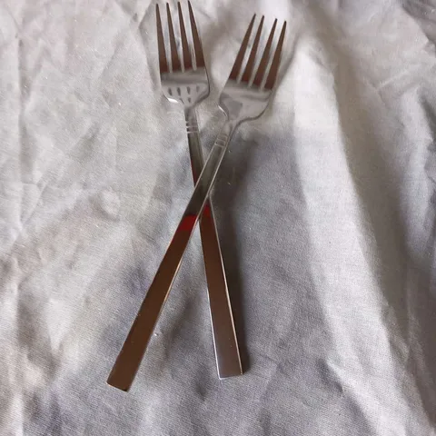 SIX SETS OF 12 STAINLESS STEEL FORK SETS