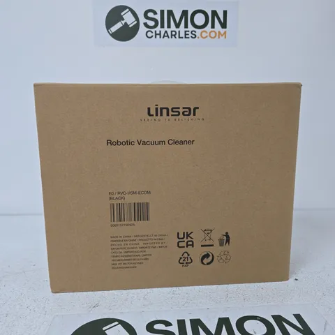 LINSAR ROBOTIC VACUUM CLEANER – BLACK (RVC-VSM-ECOM) – BOXED 