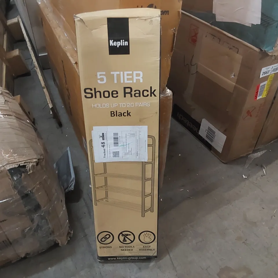 BOXED KEPLIN 5 TIER SHOE RACK 