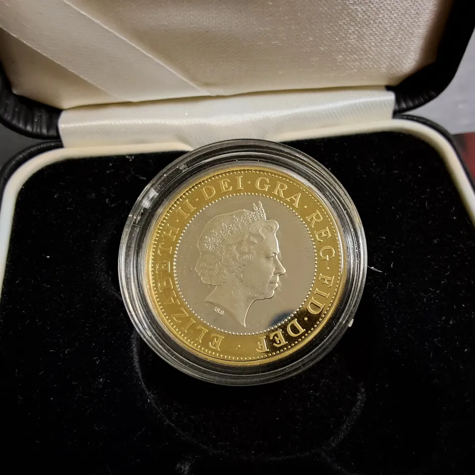 ROYAL MINT 200TH ANNIVERSARY OF THE STEAM LOCOMOTIVE 2004 SILVER PROOF £2 COIN