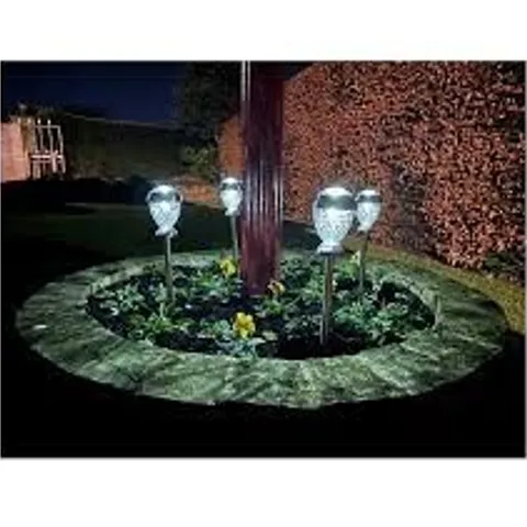FLOURISH DUAL MODE STAINLESS STEEL SOLAR STAKE LIGHT