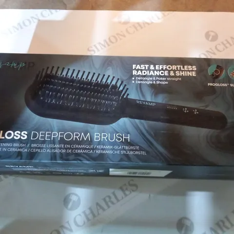 BOXED REVAMP PROGLOSS DEEPFORM BRUSH CERAMIC STRAIGHTENING BRUSH