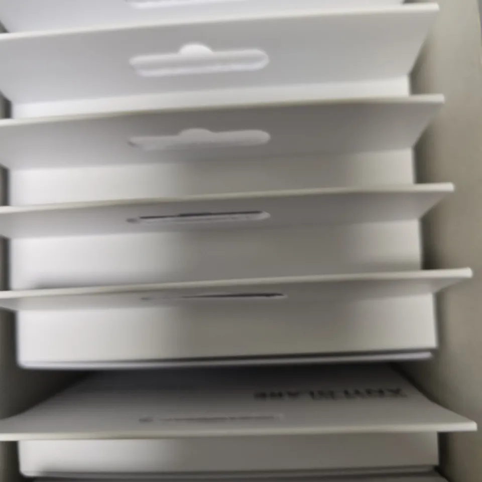 BOX OF APPROXIMATELY 100 TECH 21 IMPACT SHIELDS WITH ANTI GLARE FOR IPHONE X