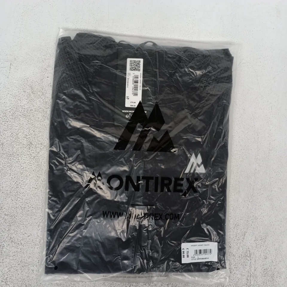 BAGGED MONTIREX ARGENT JACKET IN BLACK SIZE LARGE