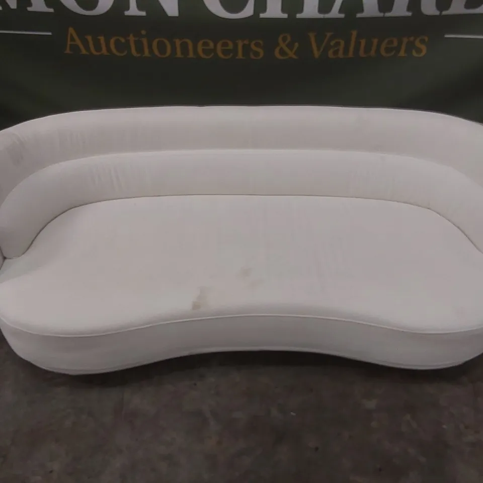 QUALITY DESIGNER DANETTI HENRY IVORY BOUCLE 3 SEATER SOFA