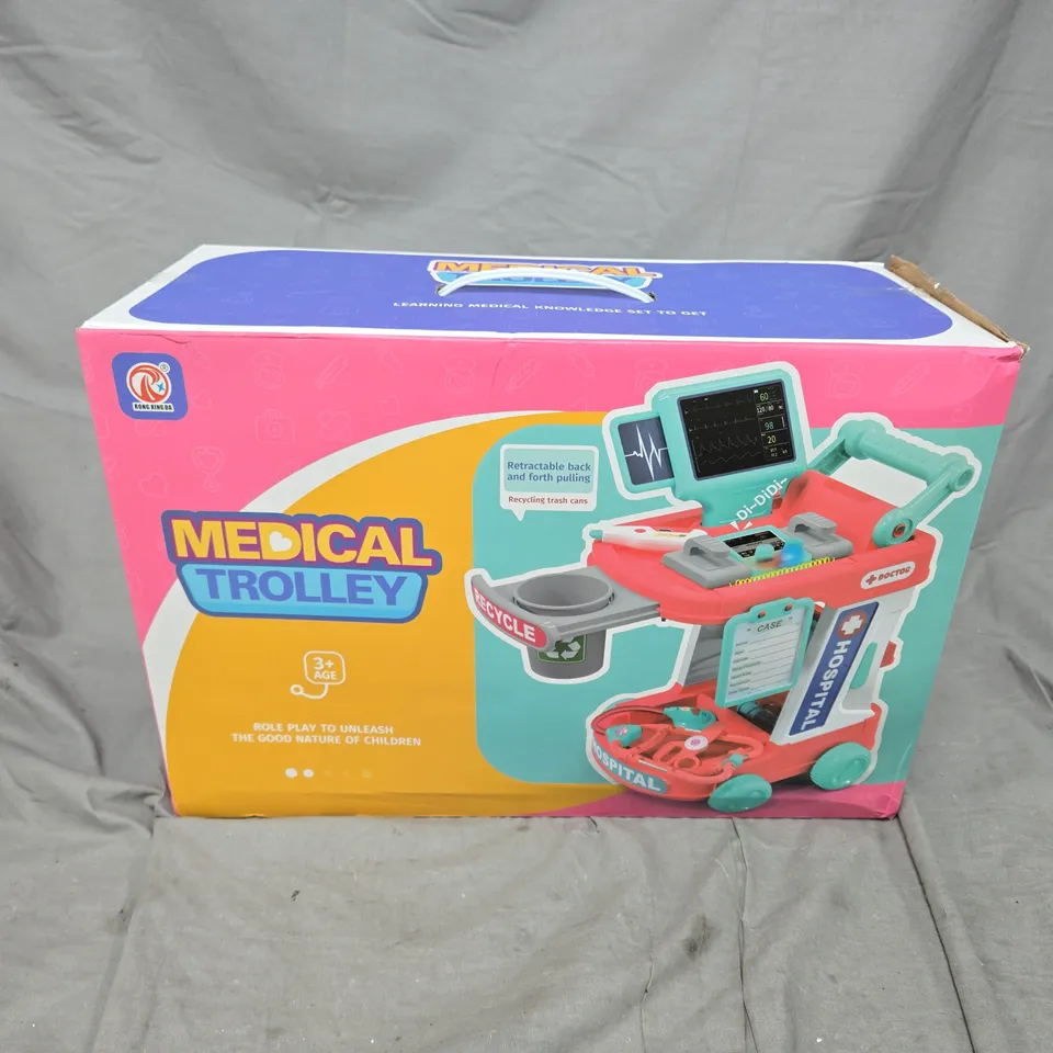 BOXED RONG XING A MEDICAL TROLLEY TOY SET