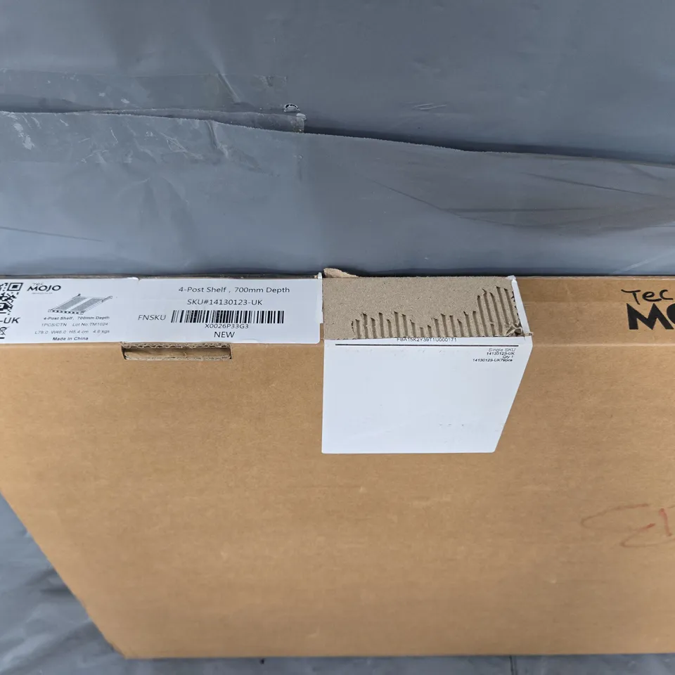BOXED TEC MOJO 4-POST SHELF 700MM D - COLLECTION ONLY