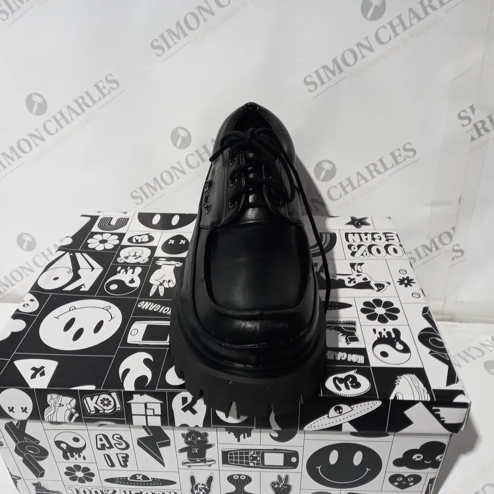 BRAND NEW BOXED PAIR OF KOI VEGAN THE OMEN TRIBAL MEN'S SPIKED LOAFERS  SIZE 12