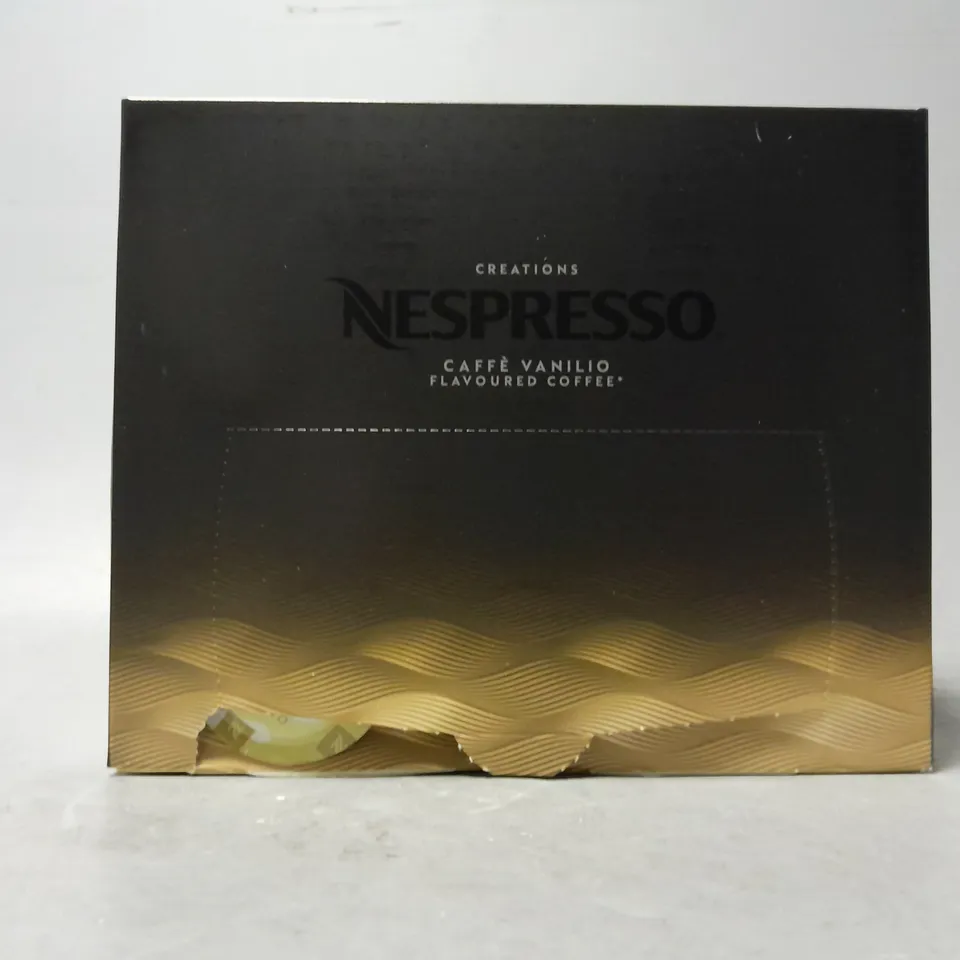 BOX OF 6 CREATIONS NESPRESSO CAFFE VANILIO FLAVOURED COFFEE 