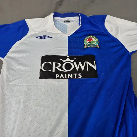 BLACKBURN ROVERS HOME JERSEY - SIZE M