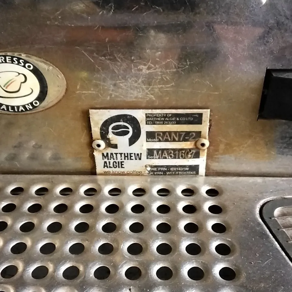 RANCILIO BARISTA 2 STATION COFFEE MACHINE 