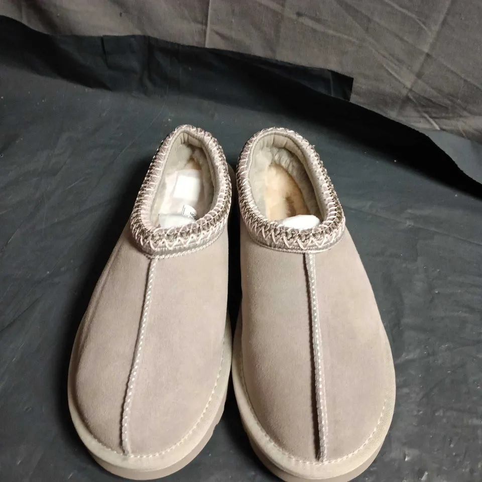 UGG SHEARLING SLIP-ON SLIPPERS – TAUP - SIZE UNSPECIFIED