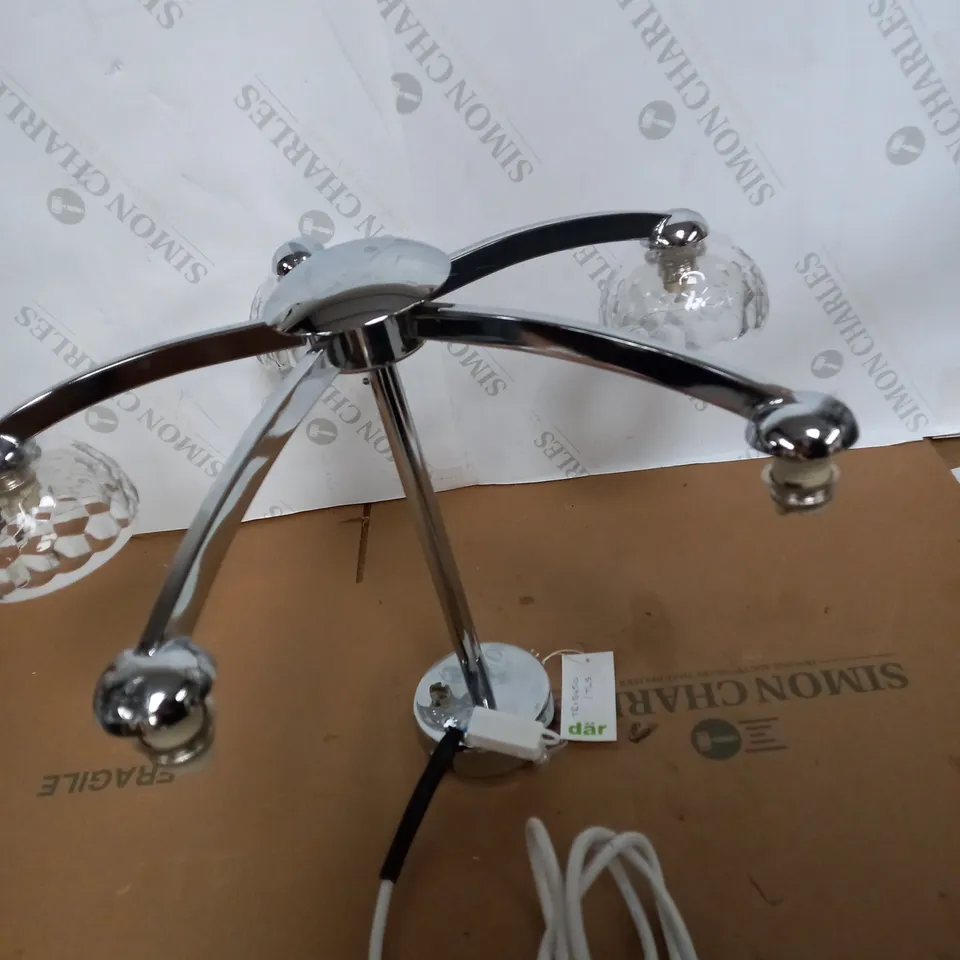 SILVER LED 5 BULB STANDING LAMP
