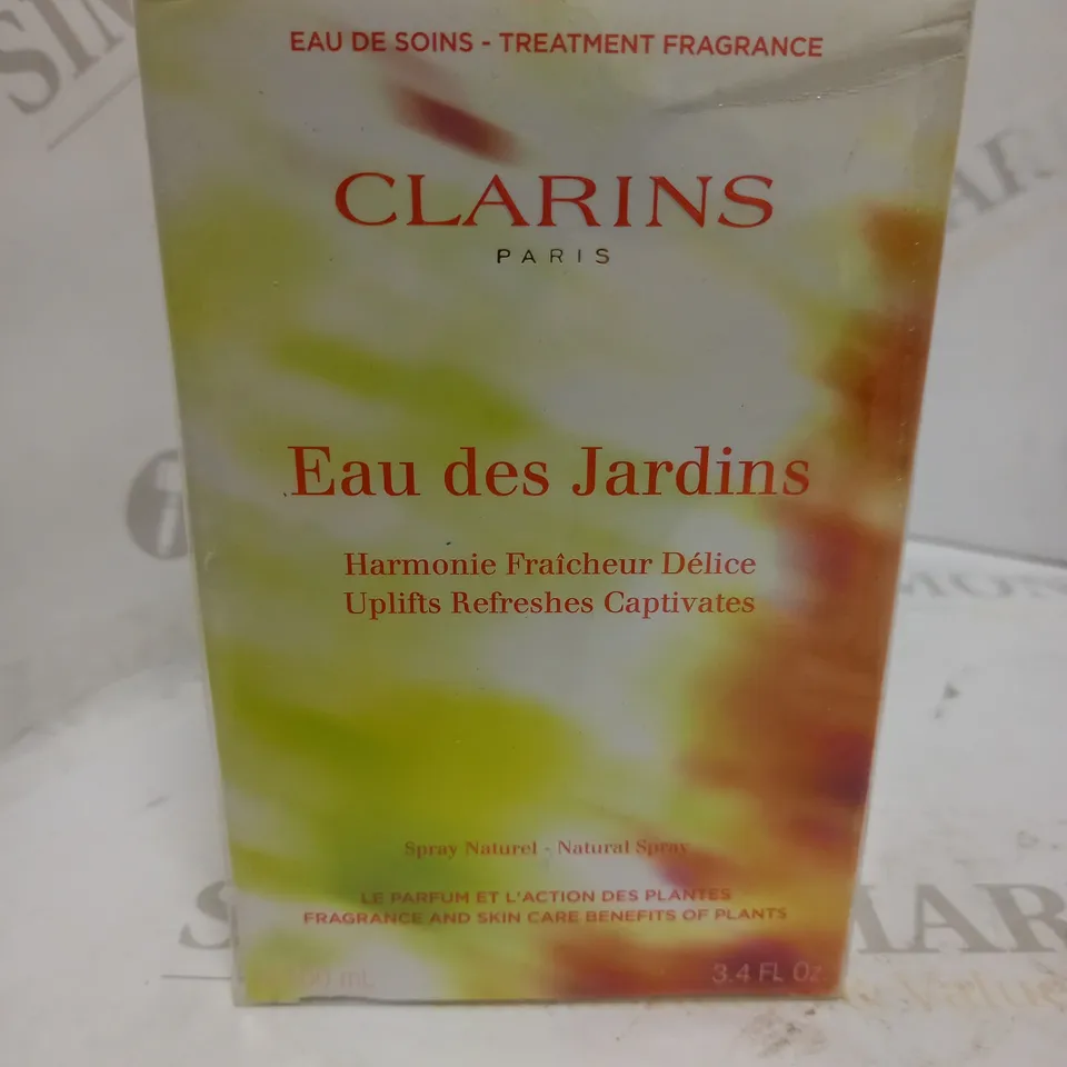 SEALED CLARINS EAU DES JARDINS TREATMENT FRAGRANCE 100ML