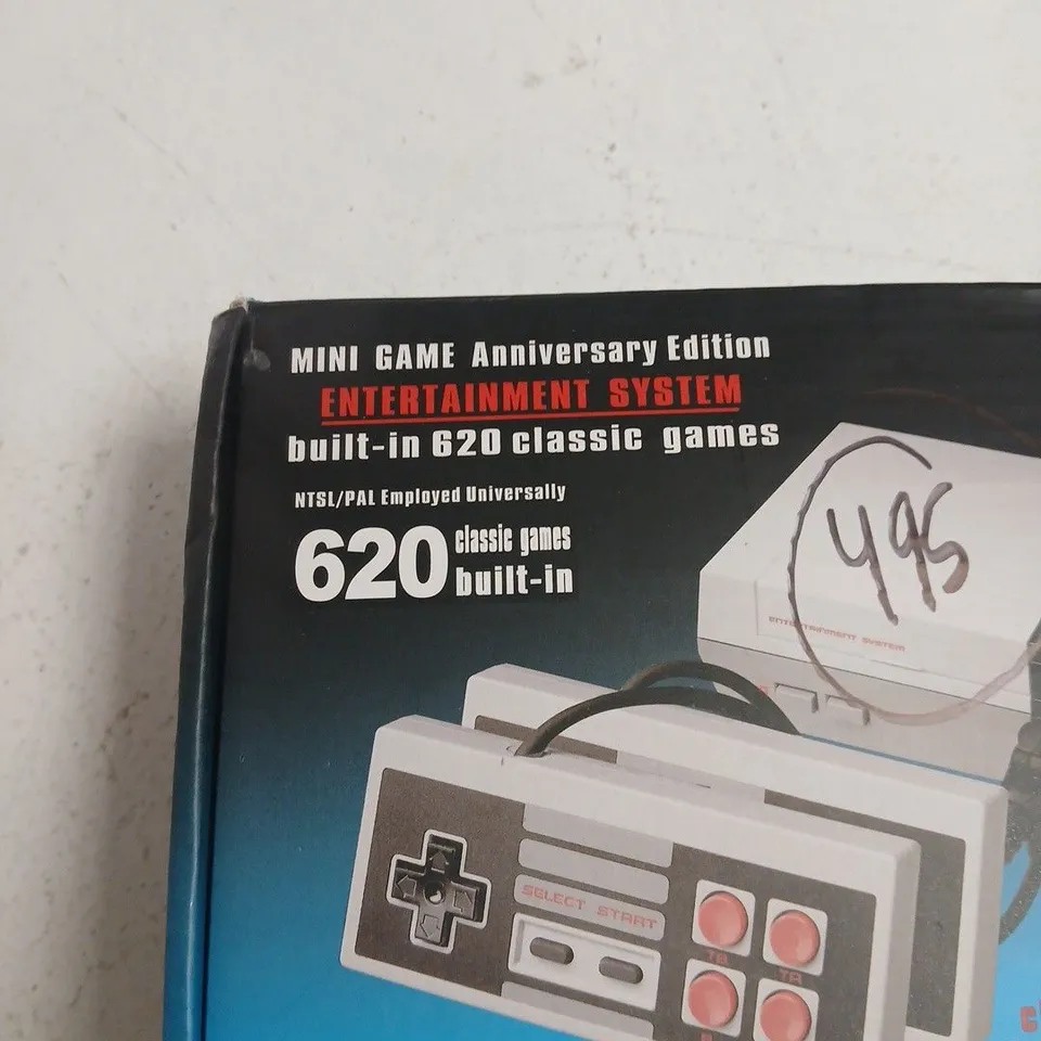 MINI GAME ANNIVERSARY EDITION ENTERTAINMENT SYSTEM – 620 BUILT-IN CLASSIC GAMES (PLUG‑AND‑PLAY)